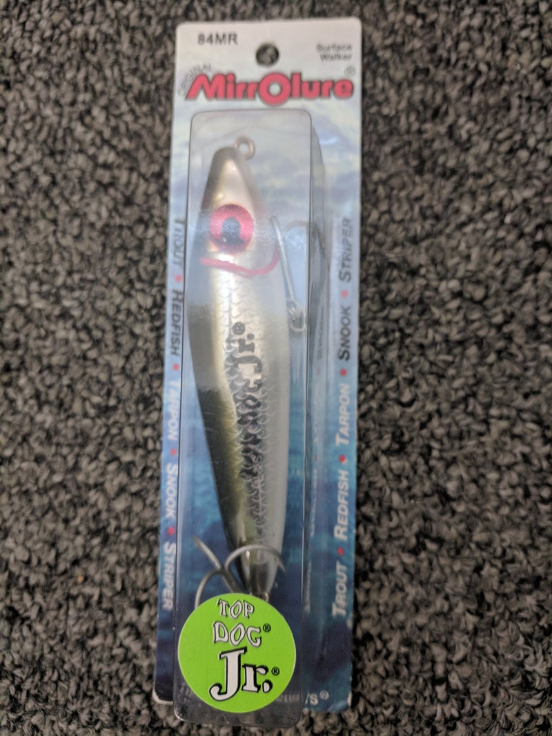 Mirrorlure Top Dog Jr 4'' Green/White